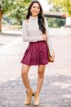 102585.LookThisWayWineRedPleatedSkort.RED4_